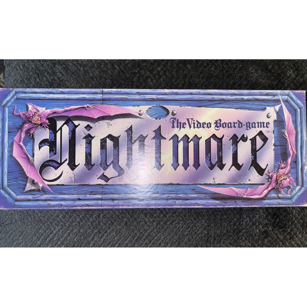 Nightmare The Video Board Game VHS 1991 Chieftain Complete Retro Horror Game